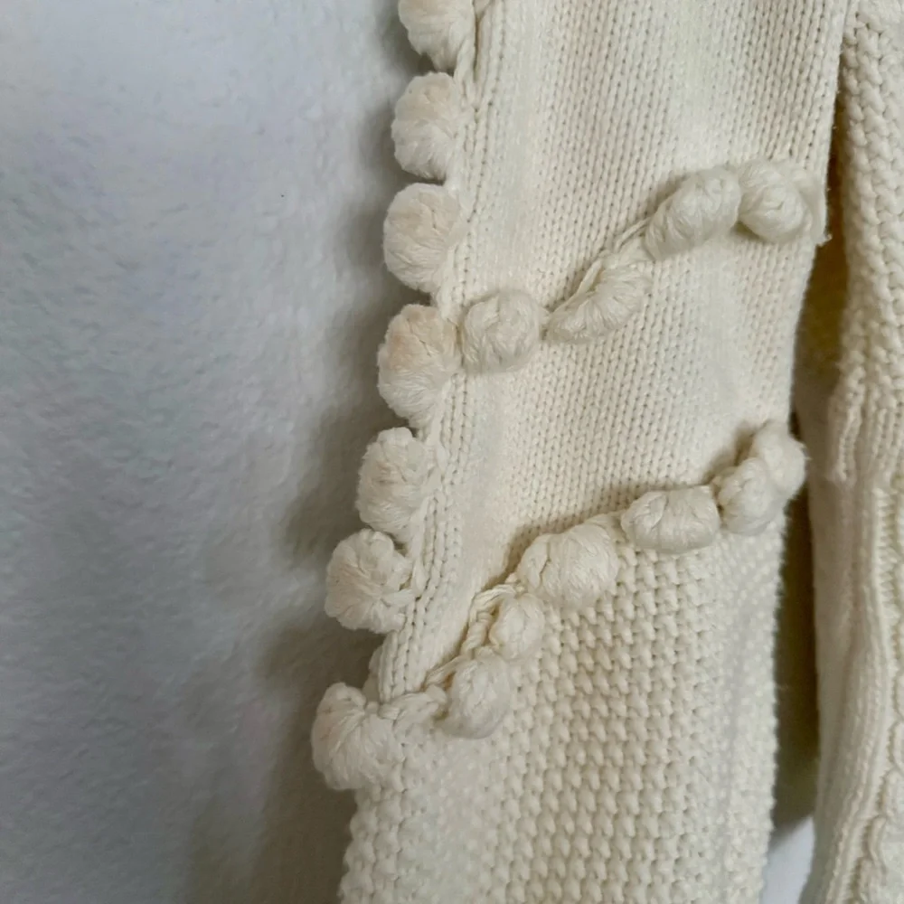 Vita Grace Cotton pom pom sweater